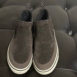 Vans MTE Women’s Slip-On Suede Loafers - Dark Brown